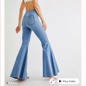 Free People Just Float on Flare Jeans
